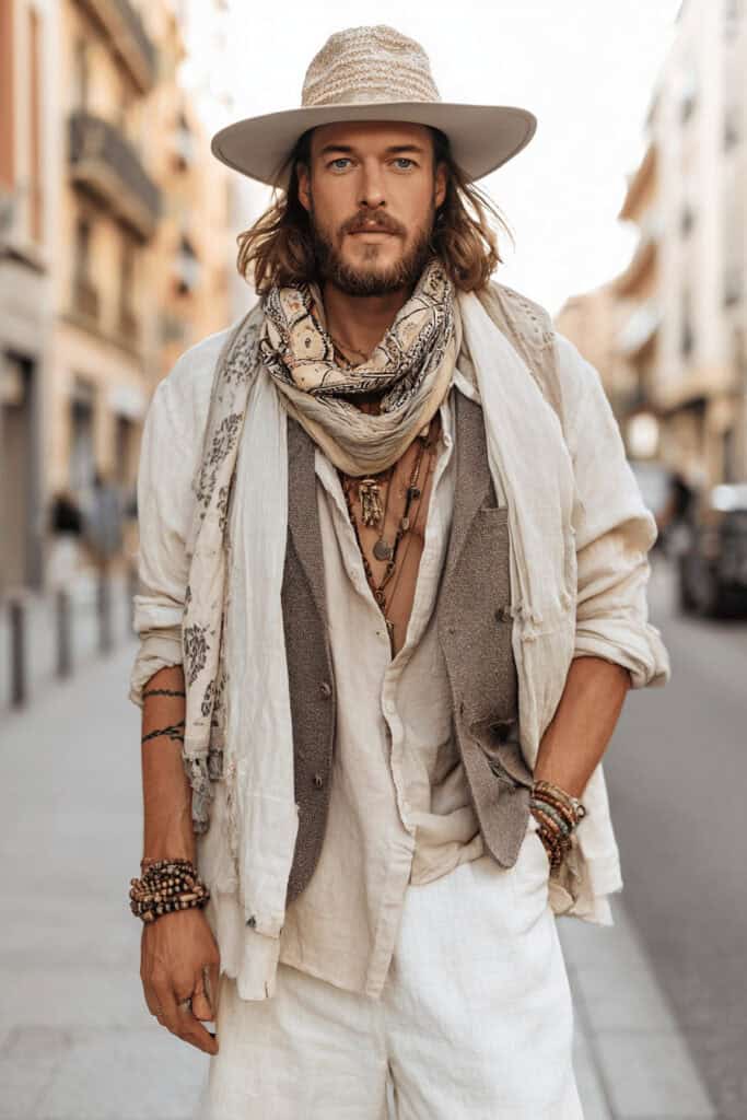 Von Leinen bis Layering: 32 inspirierende Boho Style Pieces für Männer ...