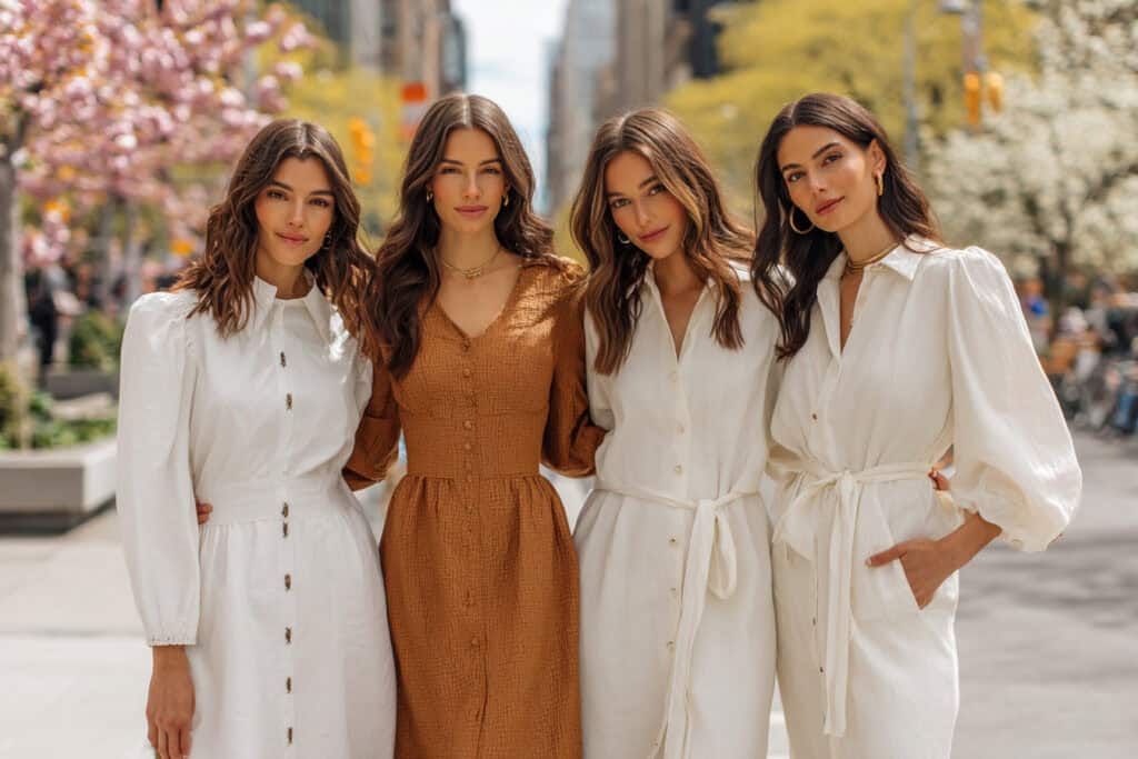 13 frische Ideen, wie du Kleider im Frühling stilvoll kombinierst