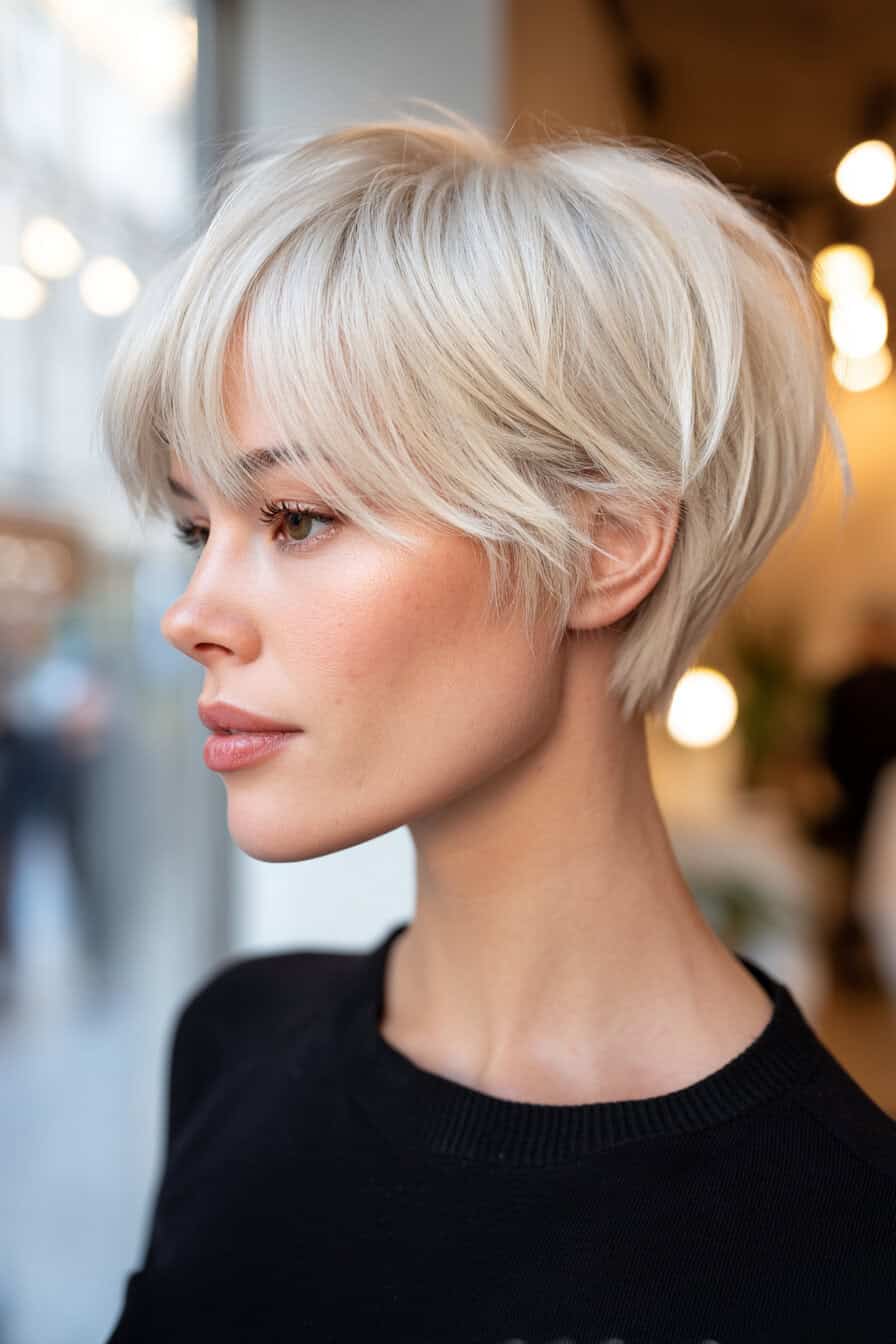 Schne Kurze Haare Stufenschnitt Bild