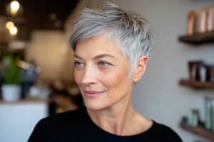 11 frische Styling-Tipps, die einen kurzen Salz-und-Pfeffer-Haarschnitt modern wirken lassen