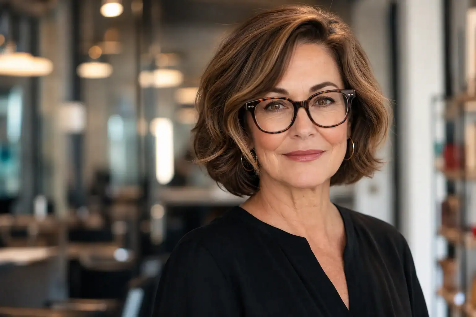27 inspirierende Frisuren-Ideen für Frauen ab 50, die perfekt mit Brille harmonieren