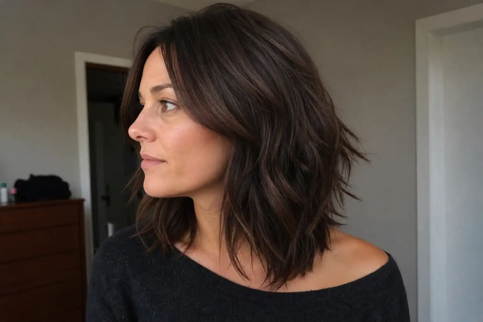 15 Ideen, wie ein gestufter Bob in mittlerer Länge deinen Look vielseitig macht