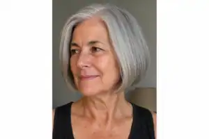 14 stilvolle Ideen für graue Bob-Frisuren, die Frauen ab 60 wunderbar stehen