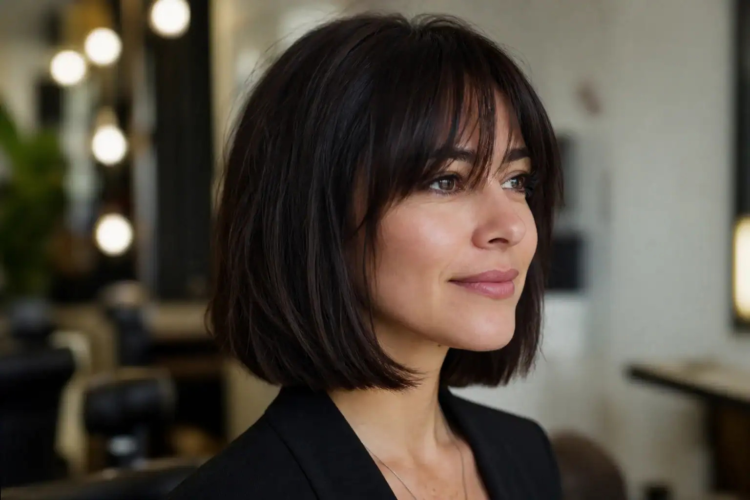 15 stylische Long Bob Varianten mit Pony für deinen neuen Look