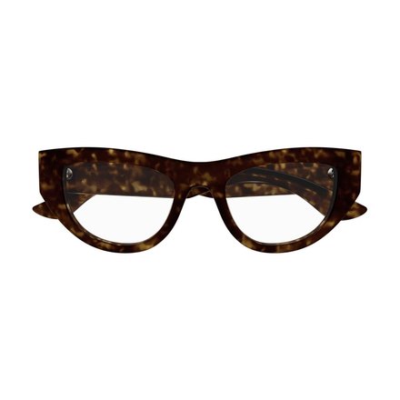 Breite Katzenaugenform in dunklem Schildpatt · Alexander Mcqueen