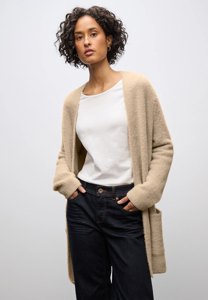 Langer Cardigan aus Federgarn