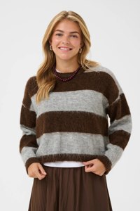 Oversize-Strickpullover Tayzie, gestreift