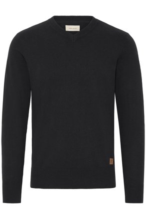 Blend Pullover mit V-Ausschnitt, schwarz