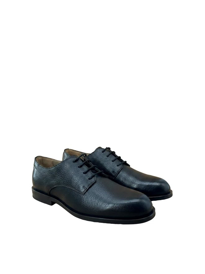 Calvin Klein Derby-Schnürschuh aus Leder, schwarz