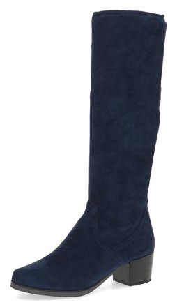 Caprice Schlupfstiefel aus Veloursleder, marine