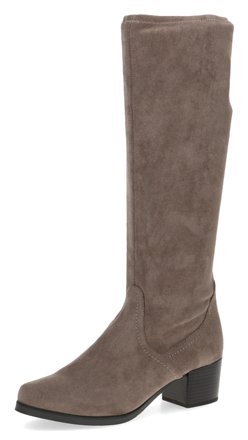 Caprice Schlupfstiefel aus Veloursleder, taupe