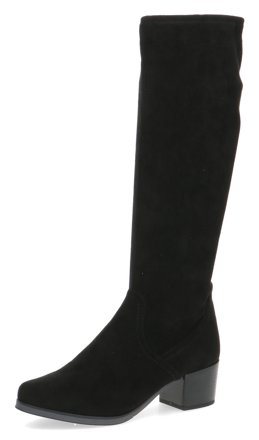 Caprice Schlupfstiefel mit Blockabsatz, schwarz
