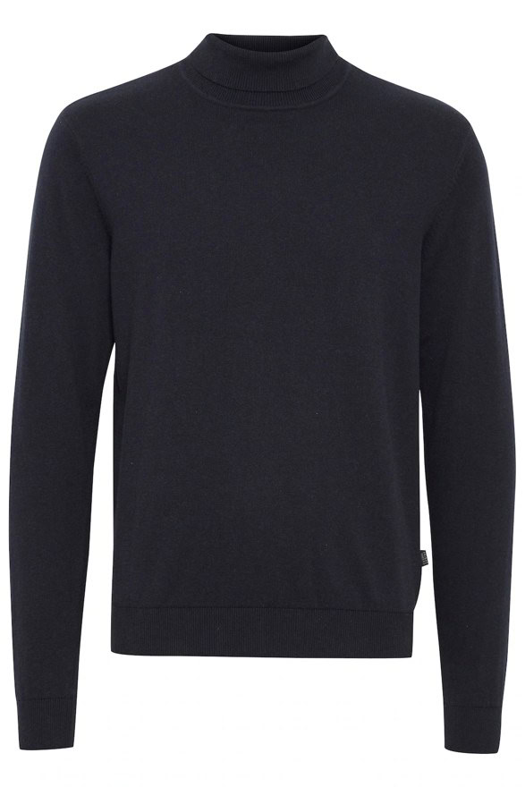 Casual Friday Rollkragenpullover meliert, navy