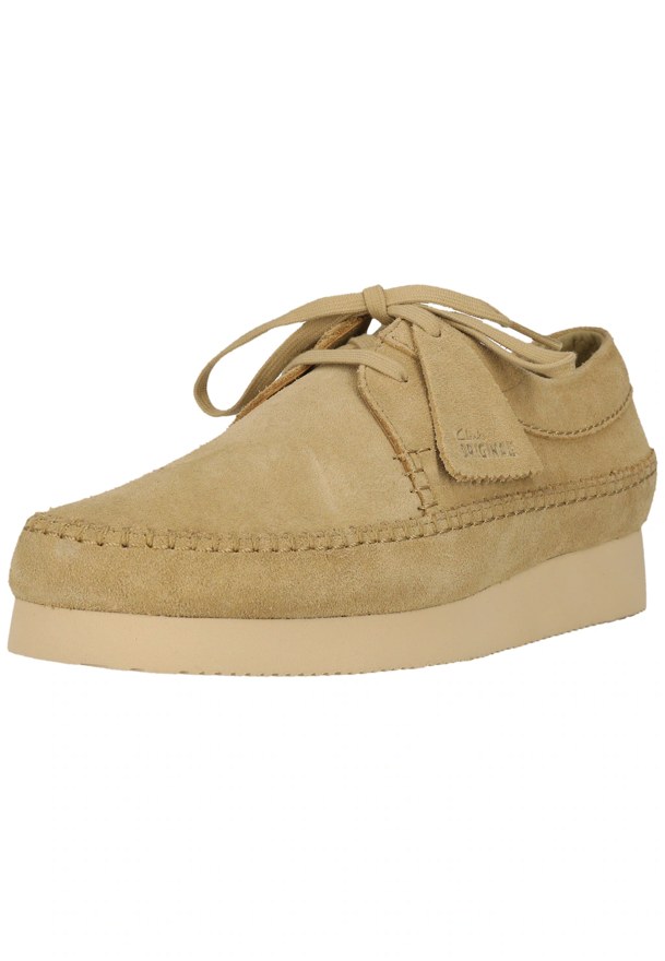 Clarks Schnürschuh aus Veloursleder, sandbraun