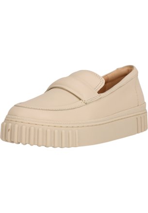 Clarks Slipper Mayhill mit Fußbett, creme