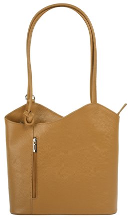Cluty City-Rucksack aus Leder, cognac