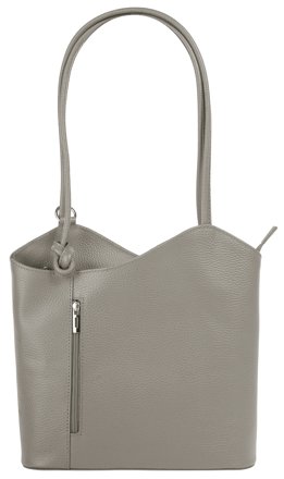 Cluty Cityrucksack aus Leder, taupe