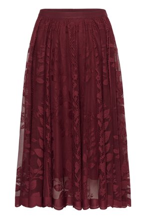 Cream Midirock CRLuanna mit Spitze, bordeaux