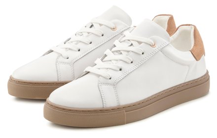 Elbsand Leder-Sneaker, weiß