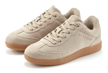Elbsand Retro-Sneaker, beige