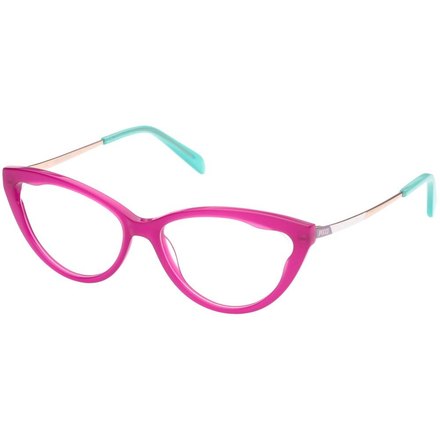 Pinkfarbene Cat-Eye mit türkisfarbenen Bügeln · Emilio Pucci
