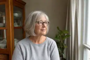 18 Frisuren für Frauen ab 60 mit Brille und rundem Gesicht