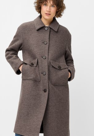Fuchs Schmitt Wollmantel, taupe