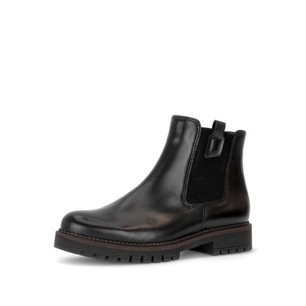 Gabor Chelsea Boots aus Leder, schwarz