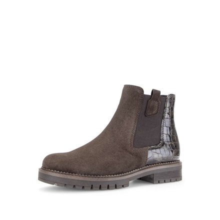 Gabor Chelsea Boots aus Veloursleder, braun