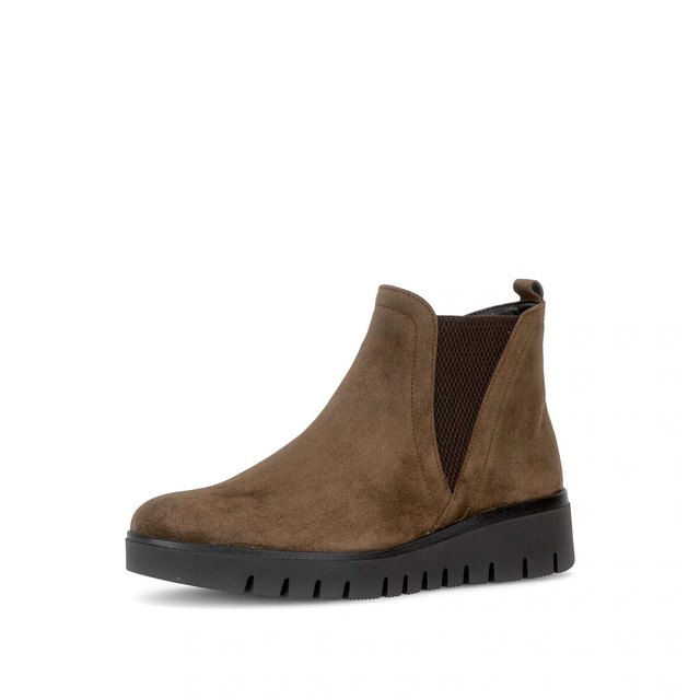 Gabor Chelseaboots aus Veloursleder, khakibraun