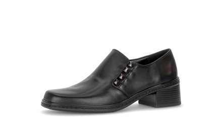Gabor Slipper aus Leder, schwarz