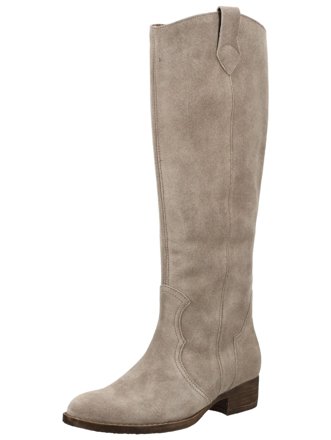 Gabor Stiefel aus Veloursleder, kiesel
