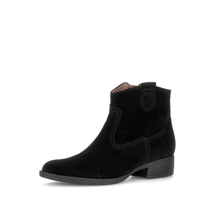 Gabor Stiefelette aus Glattleder, schwarz