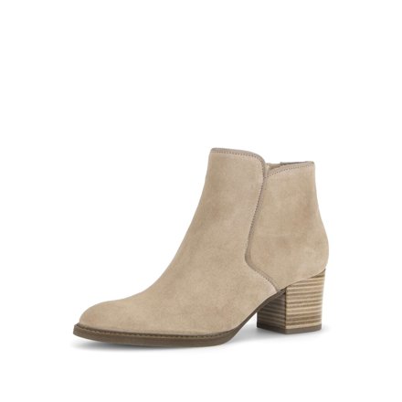 Gabor Stiefelette aus Veloursleder, beige