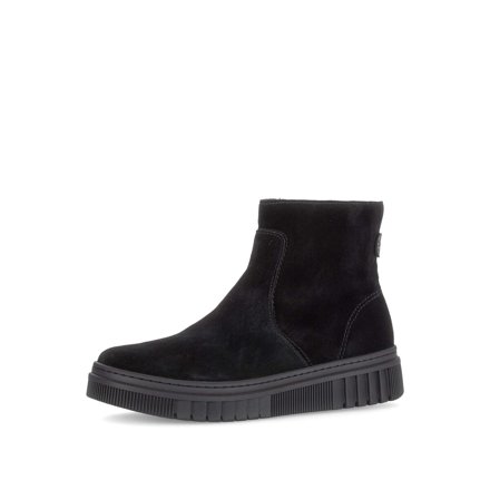 Gabor Stiefelette aus Veloursleder, schwarz