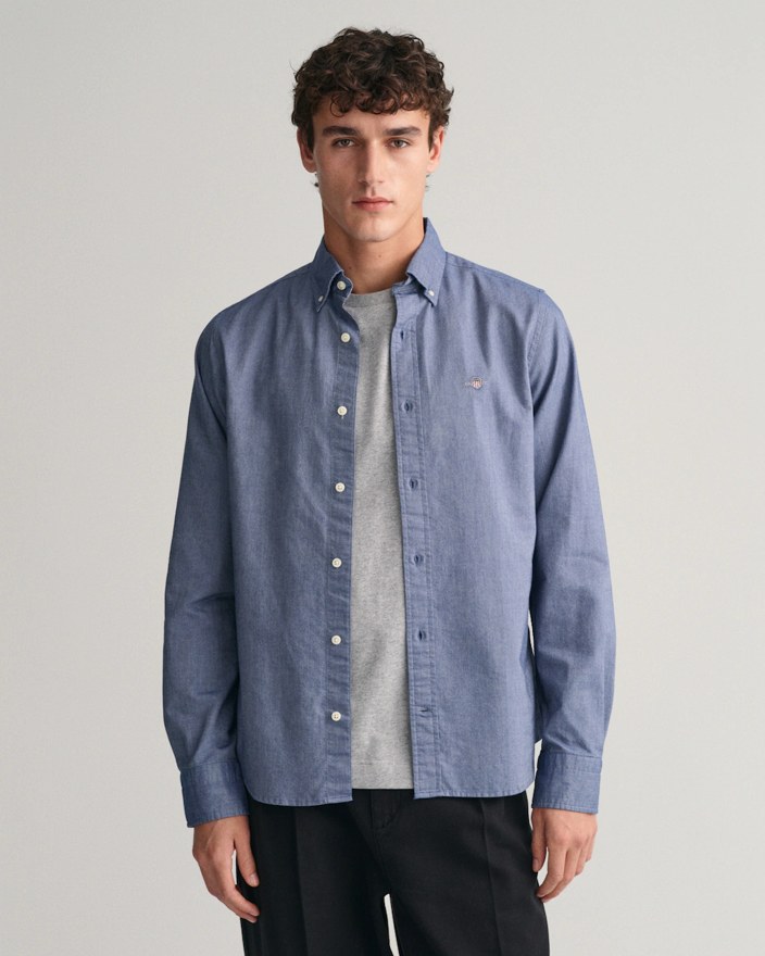 Gant Oxfordhemd Slim Fit, blau