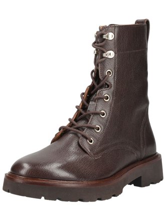 Geox Schnürstiefelette aus Leder, dunkelbraun