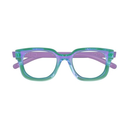 Eckform in Türkis und Violett · Gucci