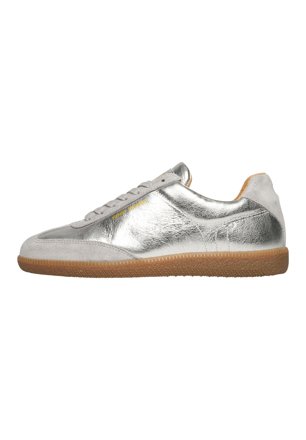 Henry Stevens Leder-Sneaker Sophia, silber