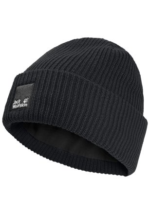 Jack Wolfskin Beanie Pergamon, schwarz