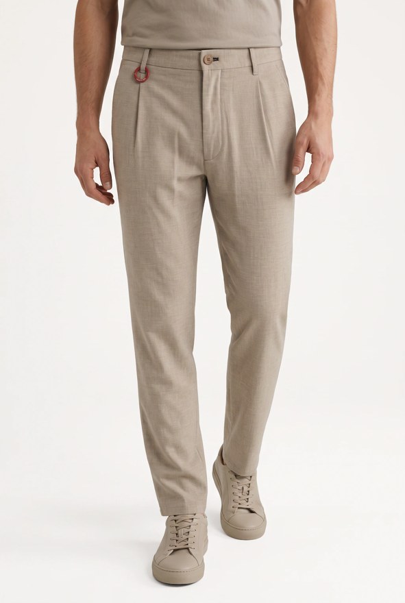 Joop Jeans Chinohose mit Bügelfalte, beige