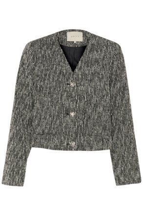 KAFFE Blusenblazer KAminella, grau meliert
