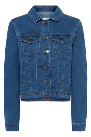 Kaffe Jeansjacke, mittelblau