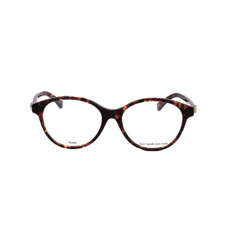 Runde Fassung in warmem Havanna · Kate Spade