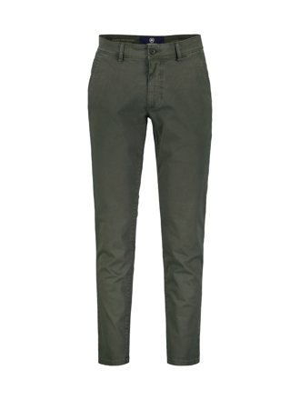 LERROS Basic Chino in Strukturqualität, oliv