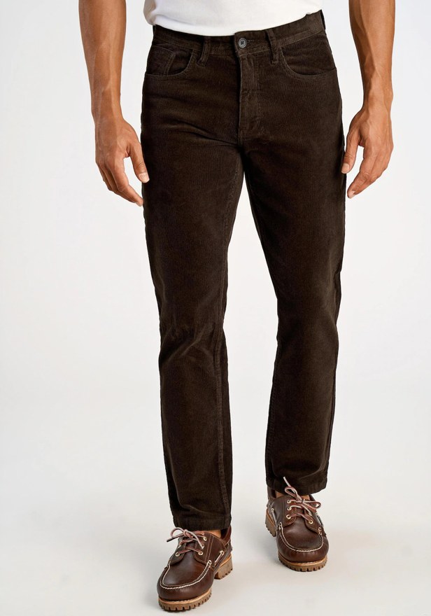 LINDBERGH Cordhose Regular Fit, dunkelbraun