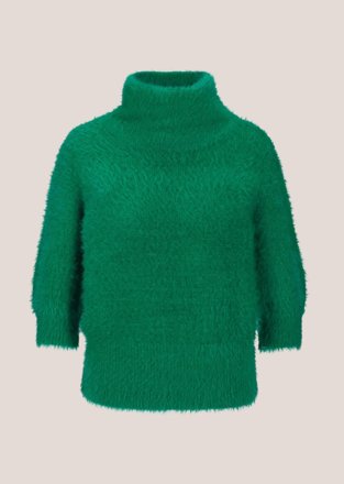MADELEINE Pullover mit Ballonärmeln, smaragdgrün