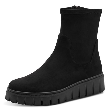 MARCO TOZZI Keilstiefelette mit Plateau, schwarz