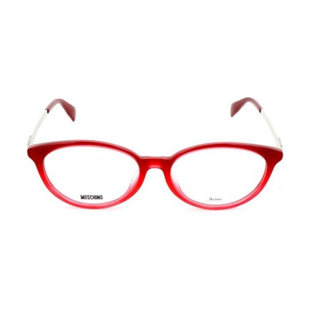 Runde Fassung in Rot · Moschino