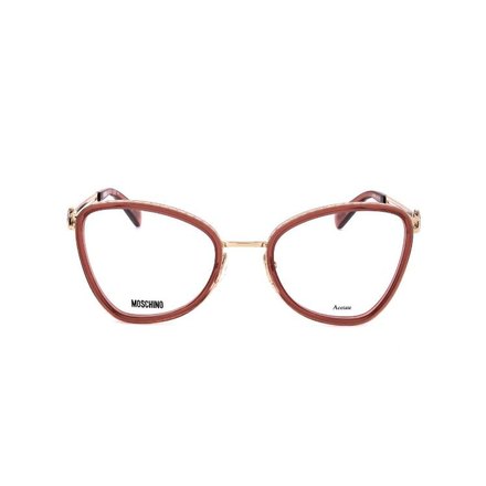 Rote Metall-Schmetterlingsform mit feinem Rand · Moschino